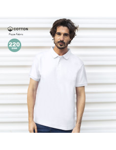 Polo para Publicidad blanco, 100% Algodón, S-3XL. 2