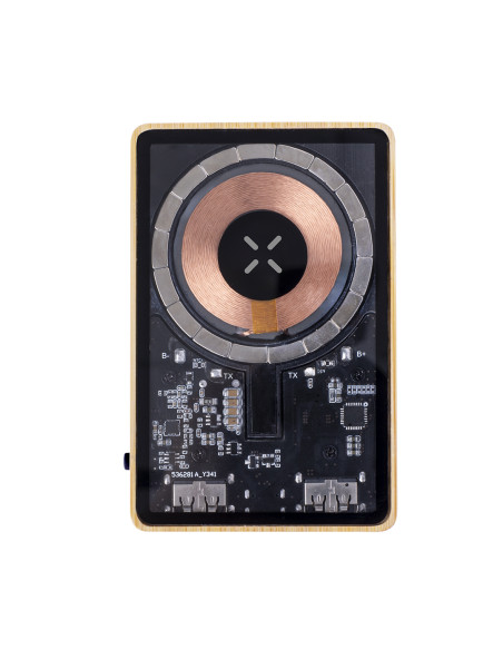 Power bank personalizada 5000 mAh, MagSafe, transparente.