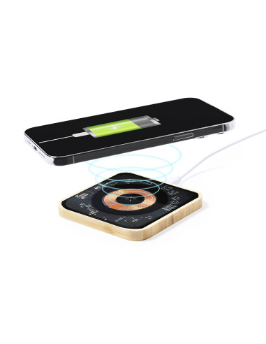 Cargador personalizado ECO 15W en Bambú,...