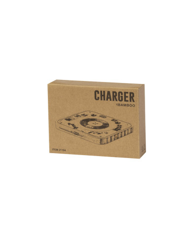 Cargador personalizado ECO 15W en Bambú,...