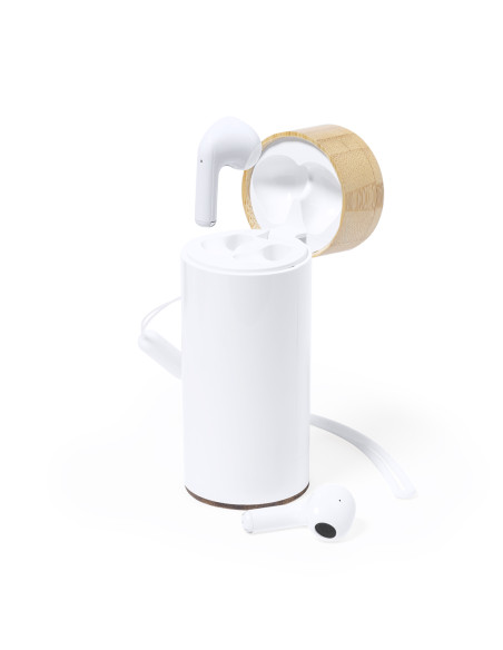 Auriculares Personalizados ECO con Power Bank Bluetooth 5.0.