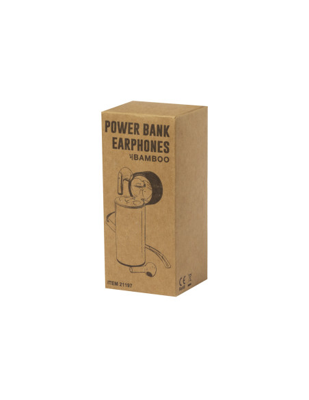 Auriculares Personalizados ECO con Power Bank Bluetooth 5.0.