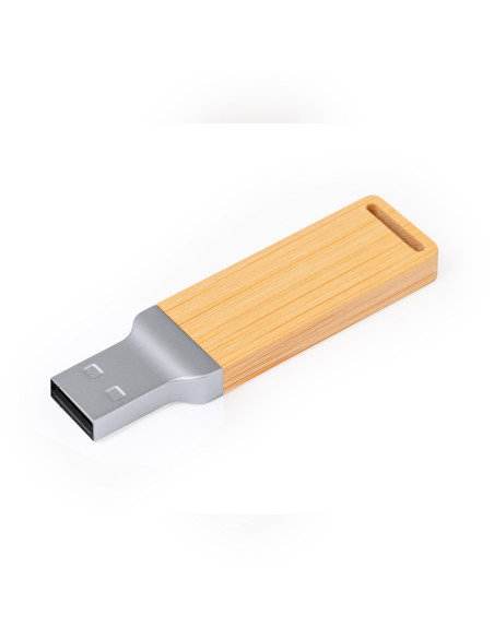 Memoria USB ECO en Bambú personalizada, 16GB.