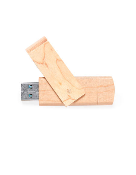 Memoria USB en Madera personalizada, 16GB, OTG.