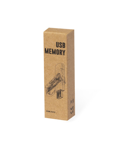 Memoria USB en Madera personalizada, 16GB, OTG.