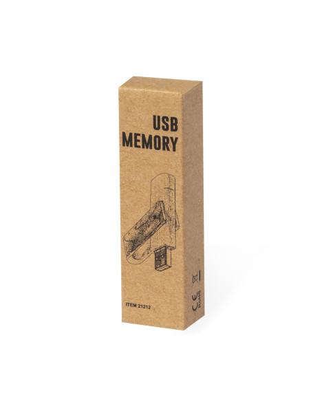 Memoria USB en Madera personalizada, 16GB, OTG.