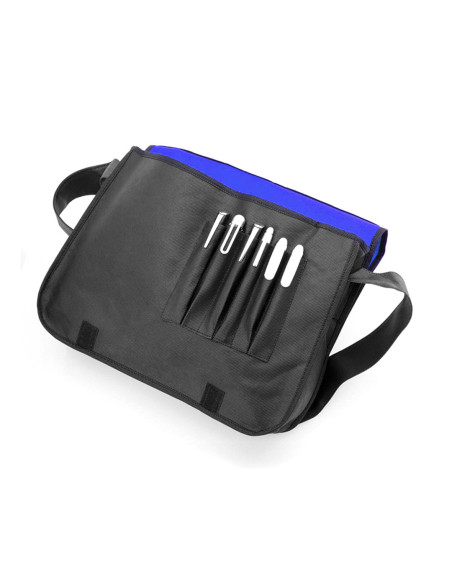 Portadocumentos con solapa de velcro personalizado, non-woven.