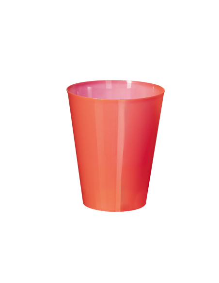 Vaso personalizado de plástico de 500ml en PP y reutilizable.