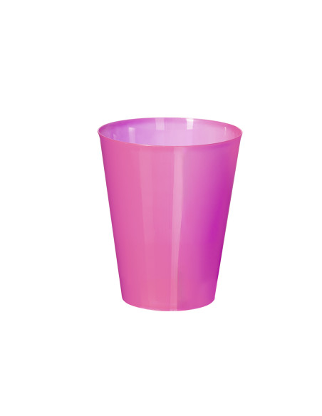 Vaso personalizado de plástico de 500ml en PP y reutilizable.