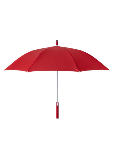 Paraguas publicitarios en RPET con apertura...