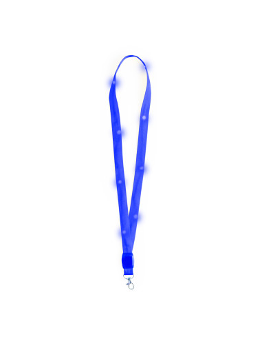Lanyard personalizado con LED y gancho giratorio.