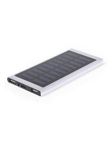 Power bank solar en Aluminio personalizado 8000...