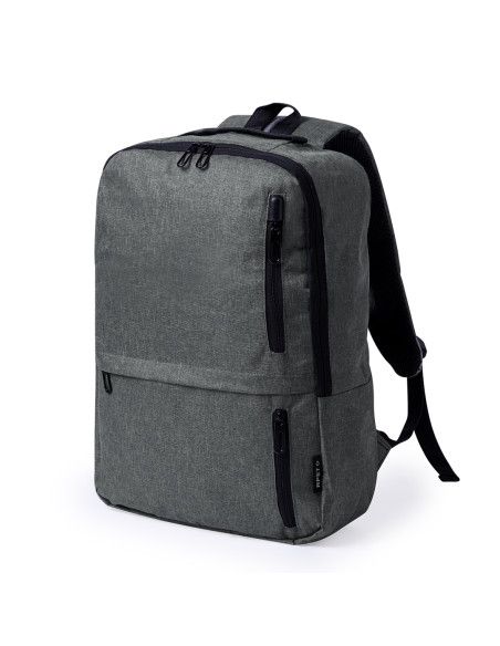 Mochila para Publicidad 600D RPET. Con cremallera doble