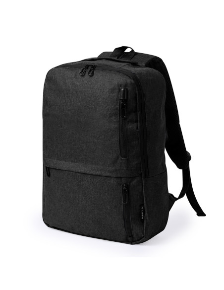 Mochila para Publicidad 600D RPET. Con cremallera doble