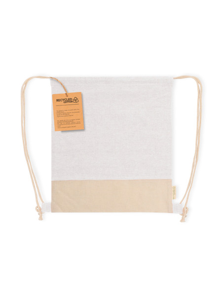 Mochila Publicitaria de cuerdas en Algodón reciclado 120g/m2
