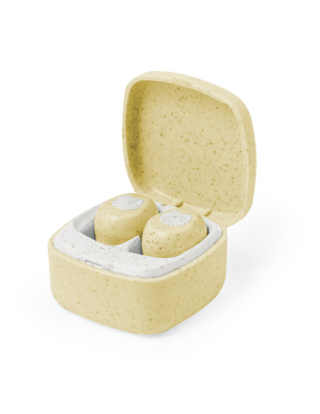 Auriculares Inalambricos Personalizados Bluetooth ECO, Caña de Trigo