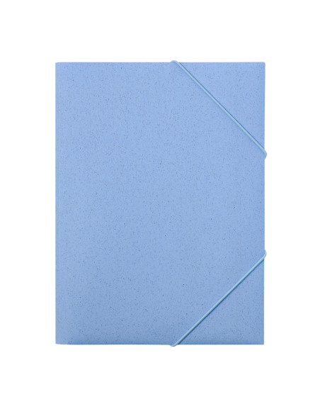 Carpeta de caña de trigo personalizada con cierre elástico.