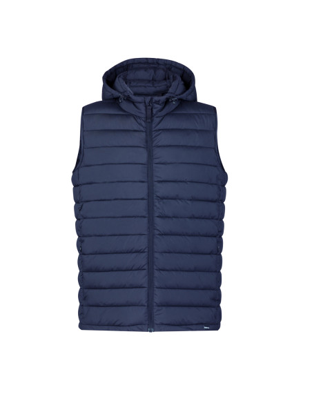 Chaleco con logo para empresa en RPET, ligero y resistente, XS-XXL.