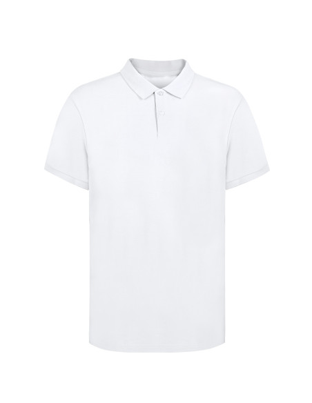 Polo para Publicidad blanco, 100% Algodón, S-3XL.
