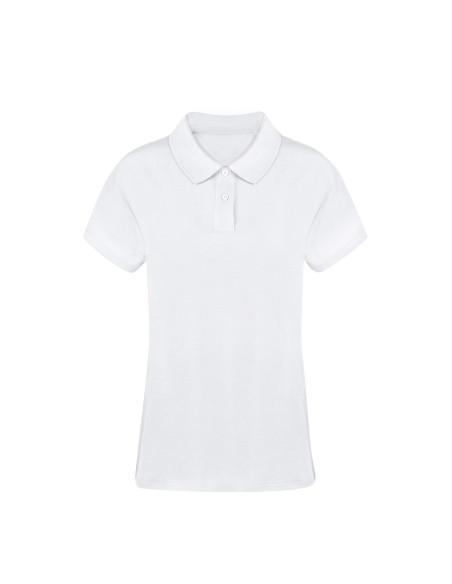 Polo Publicitarios Mujer, Blanco, Algodón, S-XXL.