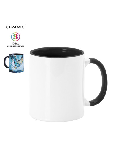 Taza Cerámica personalizable 350ml Exterior Blanco