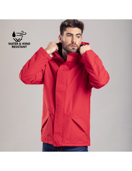 Parka personalizada e impermeable, forro polar, S-XXL.