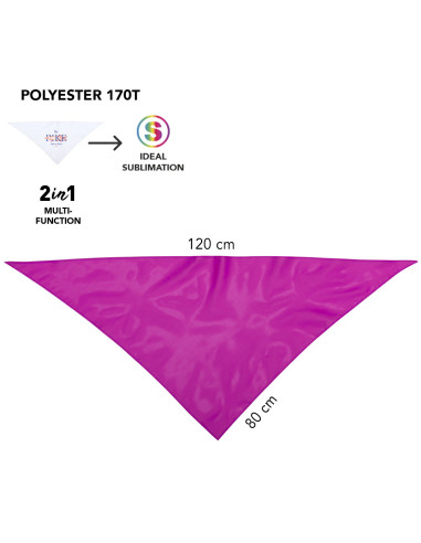 Pañoleta personalizada para fiestas 120 x 80 cm