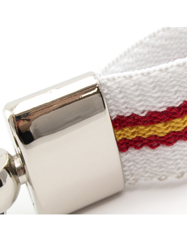 Llavero merchandising con bandera España y metal.