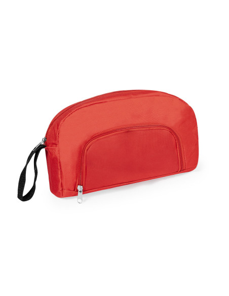 Neceser promocional en poliéster con bolsillo exterior 600D.
