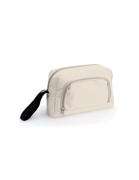 Neceser promocional en poliéster con bolsillo exterior 600D.