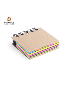 Bloc de Notas adhesivas Personalizado en cartón reciclado...