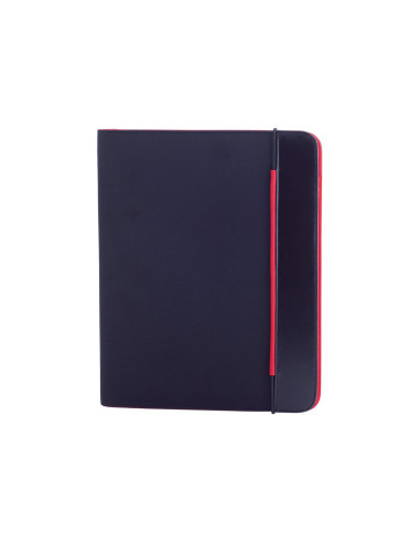 Carpeta personalizada bicolor con bloc y cierre...