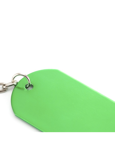 Llaveros en chapa de aluminio personalizados a laser, varios colores