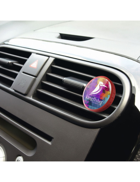 Ambientador coche personalizado, olor limón, doming.
