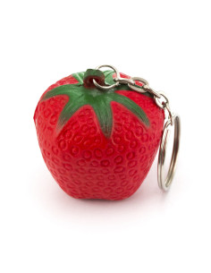 Llaveros promocionales antiestrés con diseño de frutas. 2