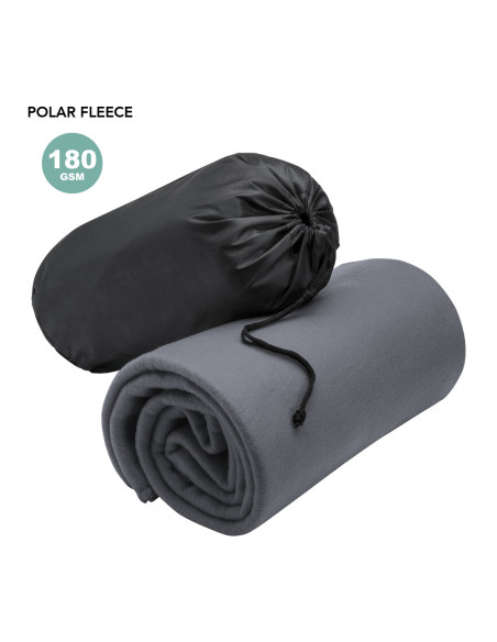 Manta promocional 120x150 cm, polar fleece, funda.