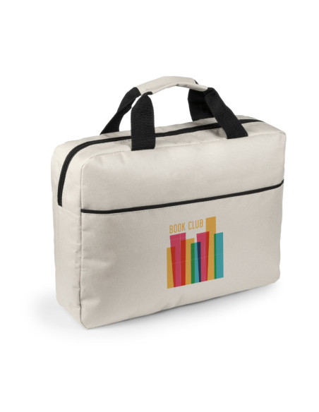 Maletín portadocumentos con cremallera personalizado en poliéster, 600D