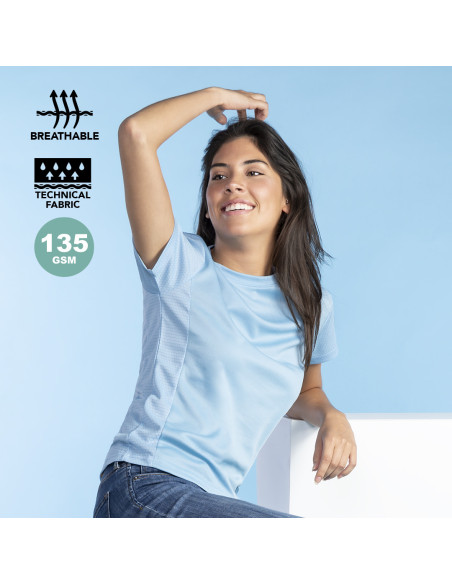 Camiseta técnica Personalizada Chica 100% poliéster transpirable