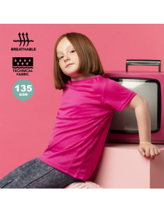 Camiseta técnica Personalizada Niño 100% transpirable