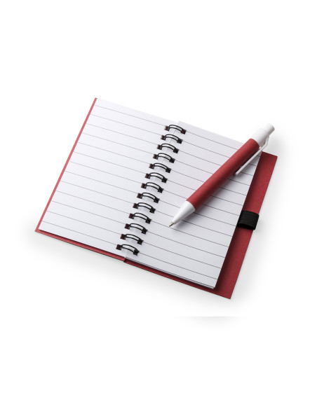 Libreta de Anillas Publicitaria , Cartón reciclado con Bolígrafo