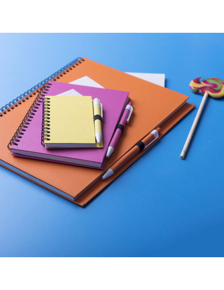 Libreta de Anillas Publicitaria , Cartón reciclado con Bolígrafo