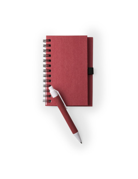 Libreta de Anillas Publicitaria , Cartón reciclado con Bolígrafo