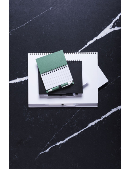 Libreta de Anillas Publicitaria , Cartón reciclado con Bolígrafo