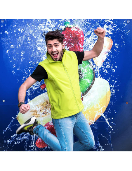 Chaleco personalizado impermeable, soft shell, S-XXL.