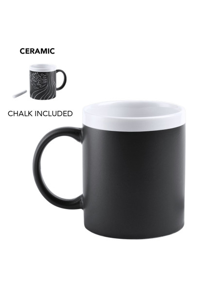 Taza de Cerámica Personalizable con Pizarra 350ml