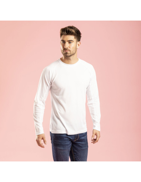 Camiseta Personalizada técnica manga larga adulto 100% poliéster