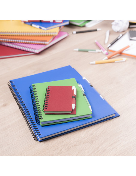 Libreta para Personalizar de Anillas, Cartón Reciclado con Bolígrafo