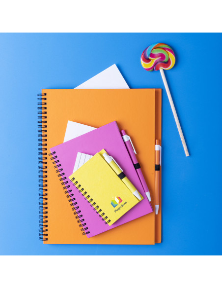 Libreta de Anillas Personalizada, Cartón Reciclado, Bolígrafo a juego