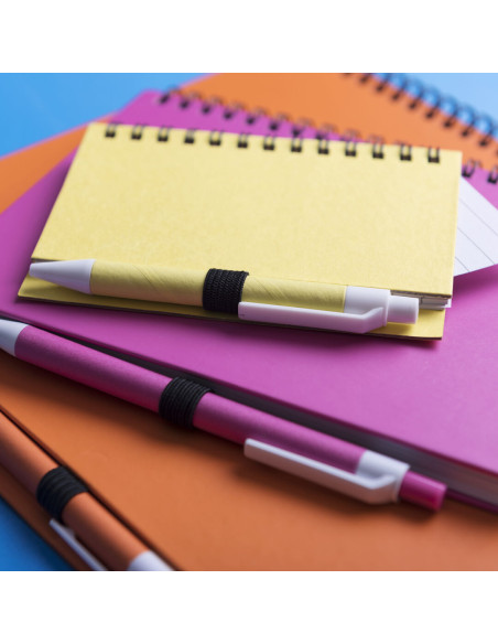 Libreta de Anillas Personalizada, Cartón Reciclado, Bolígrafo a juego