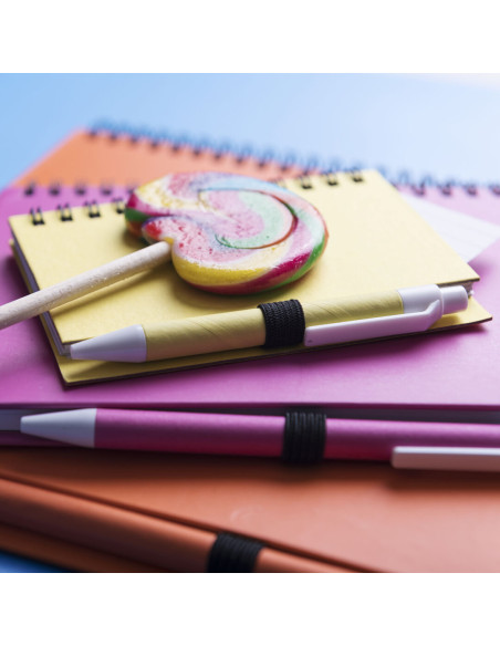 Libreta de Anillas Personalizada, Cartón Reciclado, Bolígrafo a juego